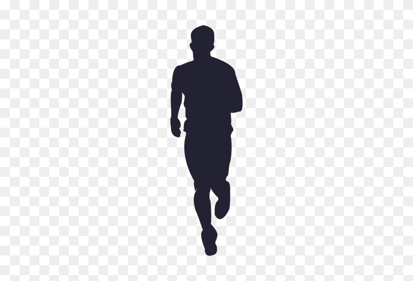 512x512 Marathon Running Silhouette - Running Silhouette PNG