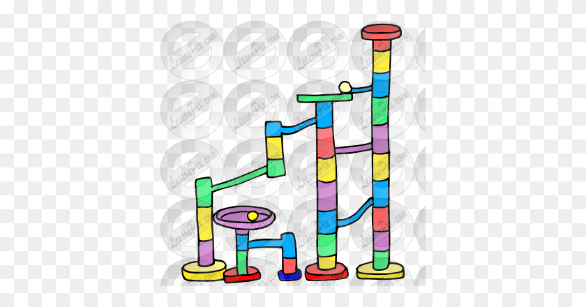 380x380 Marble Run Picture For Classroom Therapy Use - Marble Clipart