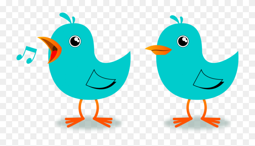 1024x555 March Clip Art Birds Singing Musical Robin Egg Blue Easter - Singing Clipart