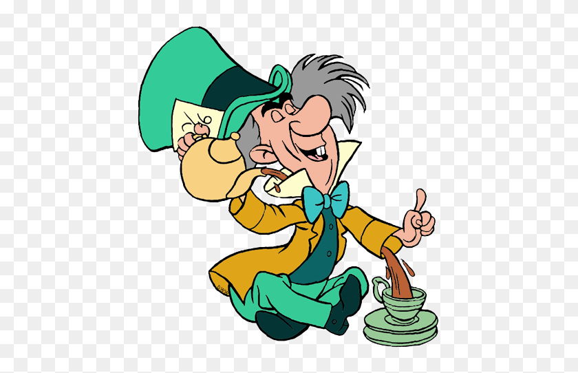 450x482 March Hare And Mad Hatter Clip Art Disney Clip Art Galore - Pouring Tea Clipart
