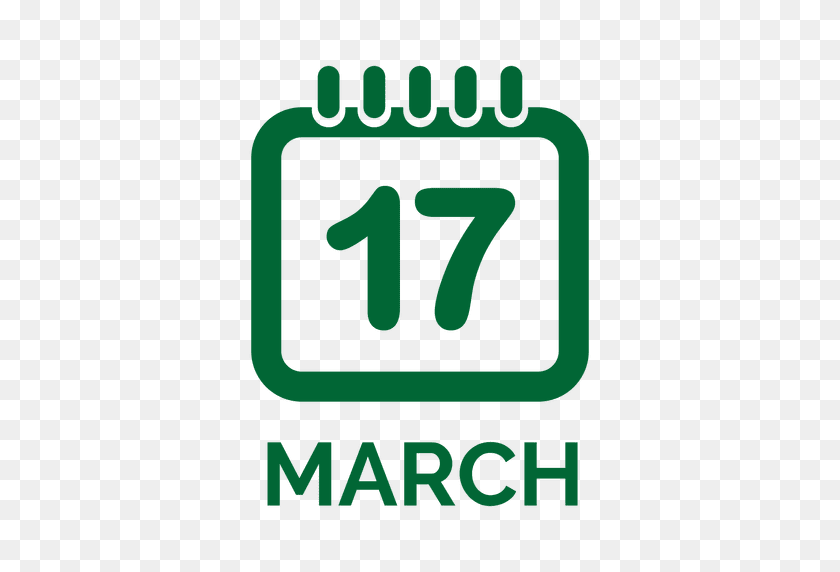 512x512 March St Patrick Calendar - March PNG