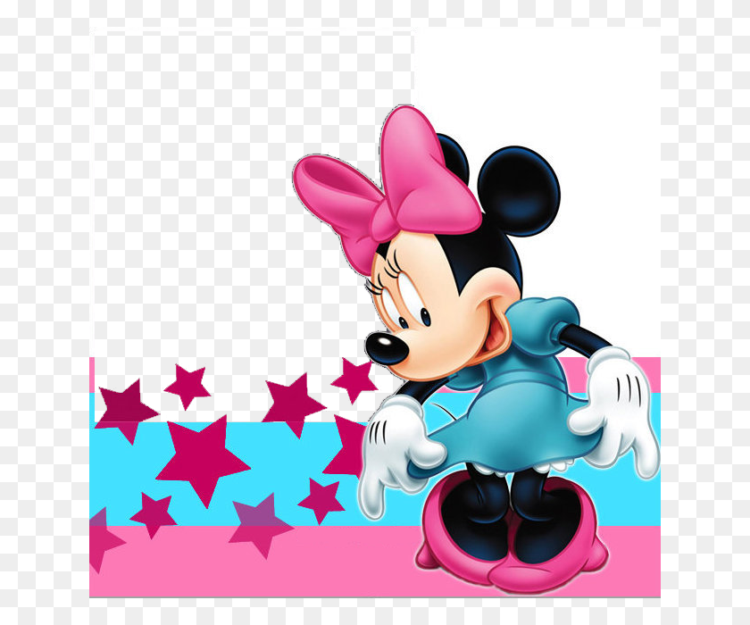 640x640 Marcos Para Photoshop Y Algo Mas Mickey Mouse Y Sus Amigos - Minnie Mouse Face Clipart