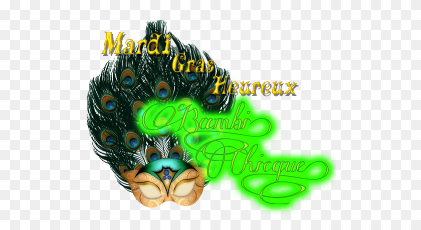 500x400 Mardi Gras Mask Bampu Legacies Of Secondlife - Happy Mardi Gras Clip Art