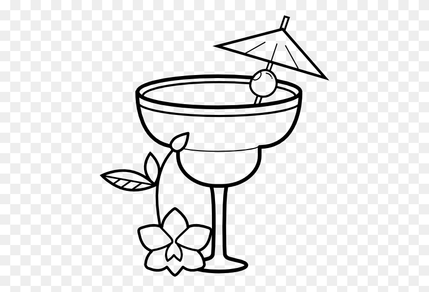 Glass Margarita Template Coloring Pages Sketch Coloring Page