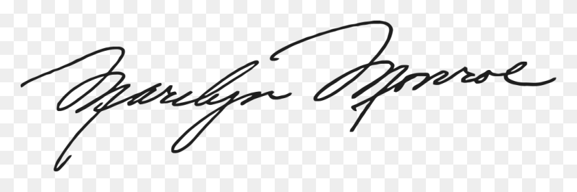 1024x290 Marilyn Monroe Signature - Marilyn Monroe PNG