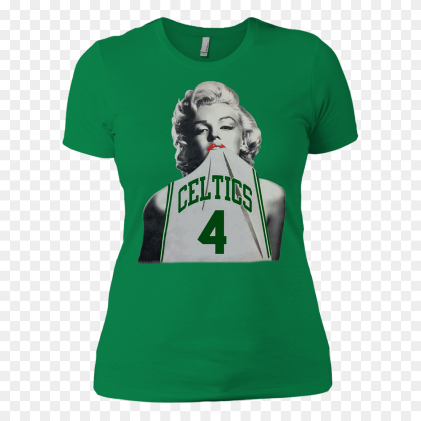 1024x1024 Marilyn Monroe Wearing A Isaiah Thomas Celtics T Shirt Mun Fashion - Isaiah Thomas PNG