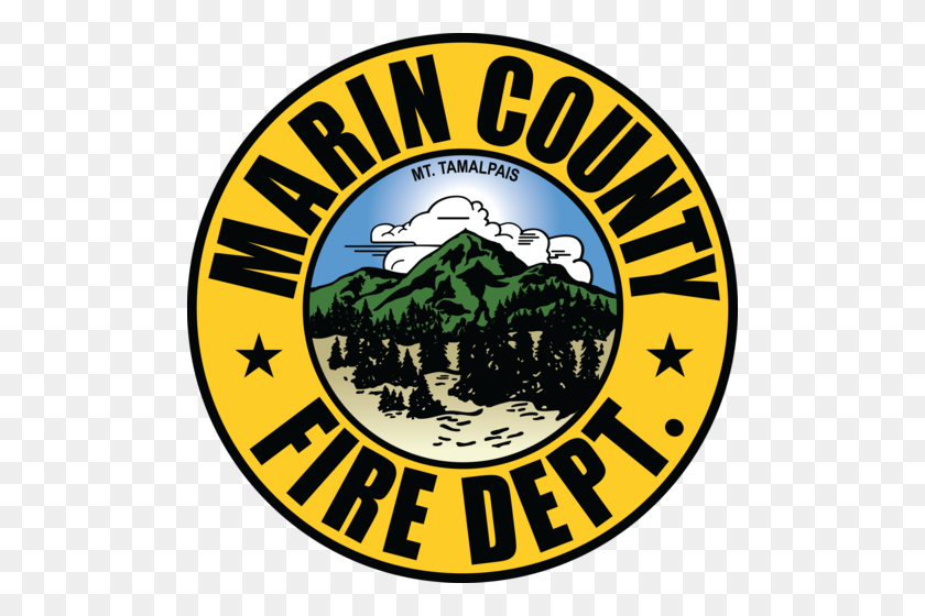 500x500 Marin County Fire - Fire Department Logo Clipart