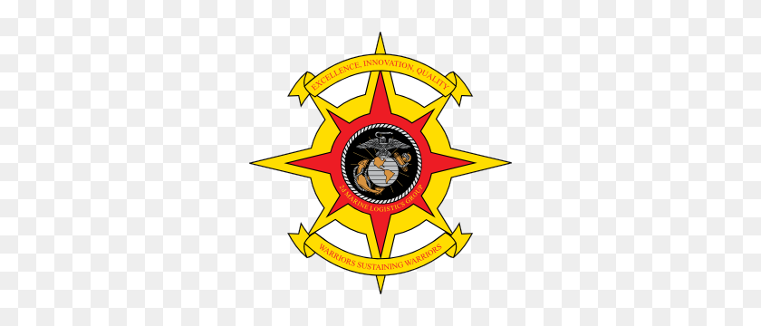 300x300 Imán Del Grupo De Logística Marina Del Cuerpo De Marines - Clipart Del Cuerpo De Marines De Ee. Uu.