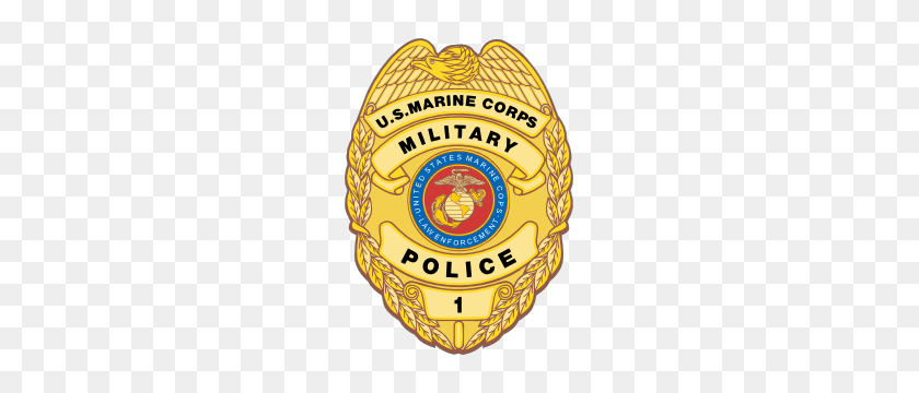 300x300 Marine Rank Military Police Badge Sticker - Police Badge PNG