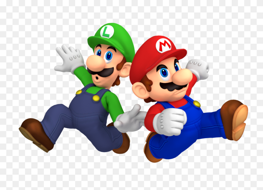941x663 Mario And Luigi Superstar Saga Boxart Pose Render - Mario And Luigi PNG