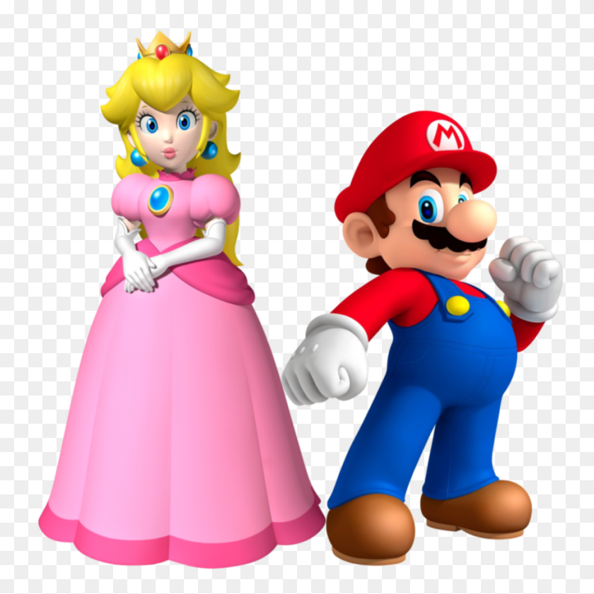 900x902 Mario And Peach - Princess Peach Clipart