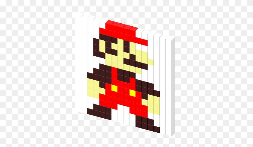 340x431 Mario Bit Favicon - 8 Bit Mario PNG