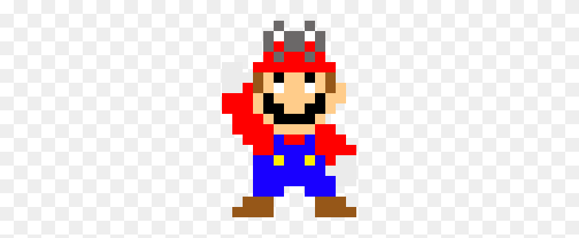 195x285 Mario Cappy Pixel Art Maker - Cappy Png