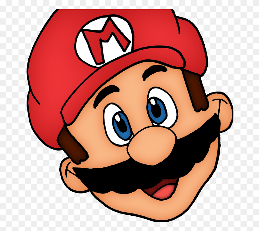 674x692 Mario Head - Mario Head PNG
