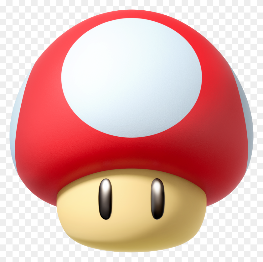 1572x1564 Mario Mushroom Png Image - Hongo Png