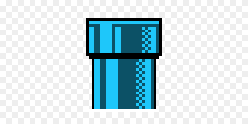 320x360 Mario Pipe Azul Pixel Art Maker - Mario Pipe Png