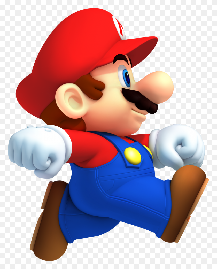 1473x1854 Mario Running Png Image - Video Game Characters PNG