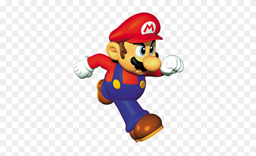 388x452 Mario Running Render - Mario 64 PNG
