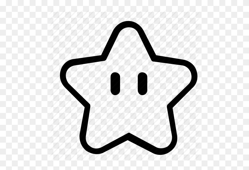 512x512 Mario, Icono De La Estrella - Mario Star Png