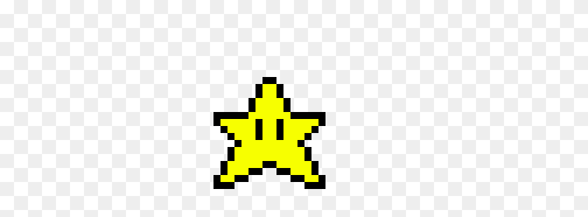 270x250 Марио Стар Пиксель Арт Создатель - Марио Звезда Png