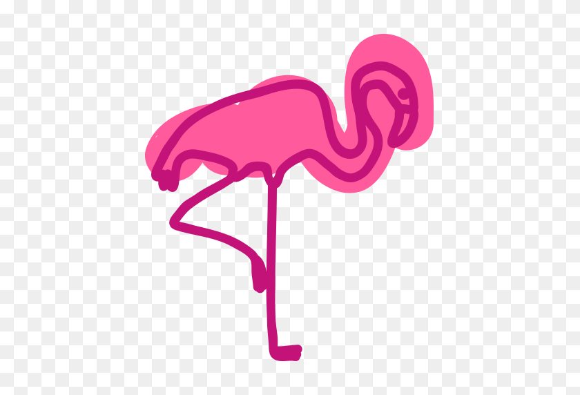 512x512 Marketing Social Media - Pink Flamingo Clip Art