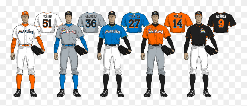 8143x3155 Marlins Going Back To Old Logo And Color Scheme Letsgofish - Miami Marlins Logo PNG