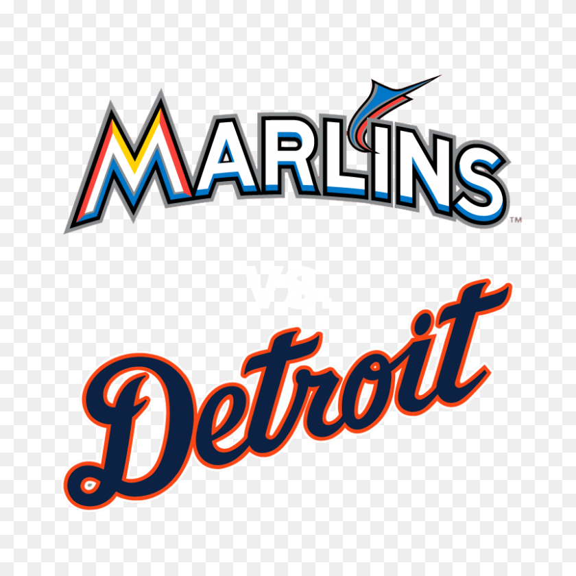 800x800 Marlins Lineup Vs Detroit Tigers - Detroit Tigers Logo PNG