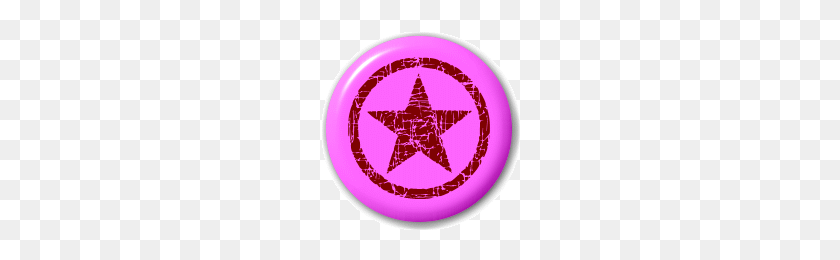 200x200 Бордовые И Розовые Звезды Круг - Розовый Круг Png