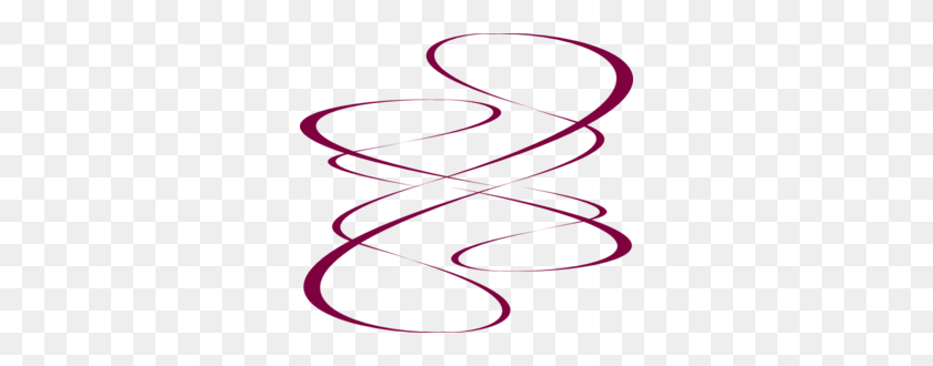 300x270 Maroon Curve Lines Png, Clipart For Web - Vertical Line Clipart