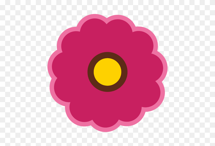 512x512 Maroon Flower Icon - Flower Icon PNG