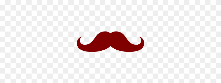 256x256 Maroon Mustache Icon - Mustache PNG Transparent
