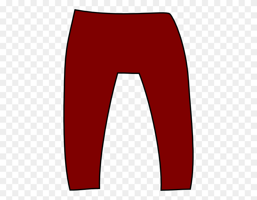 426x592 Maroon Pants Clip Art - Pants Clipart