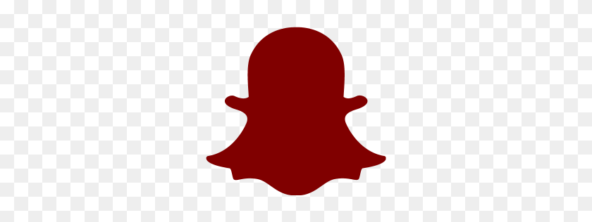 256x256 Maroon Snapchat Icon - Snapchat Logo PNG