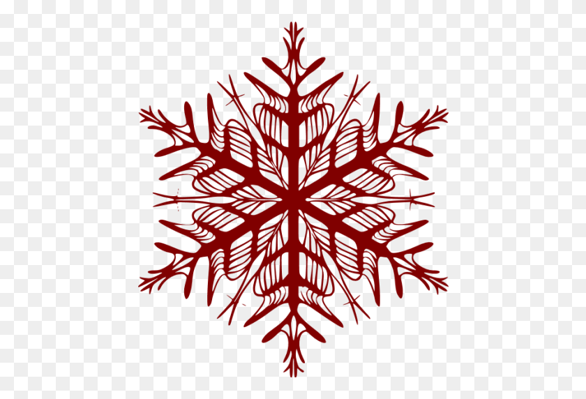 512x512 Maroon Snowflake Icon - Snowflakes PNG Transparent