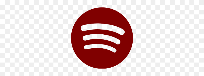 256x256 Значок Maroon Spotify - Логотип Spotify, Прозрачный Png