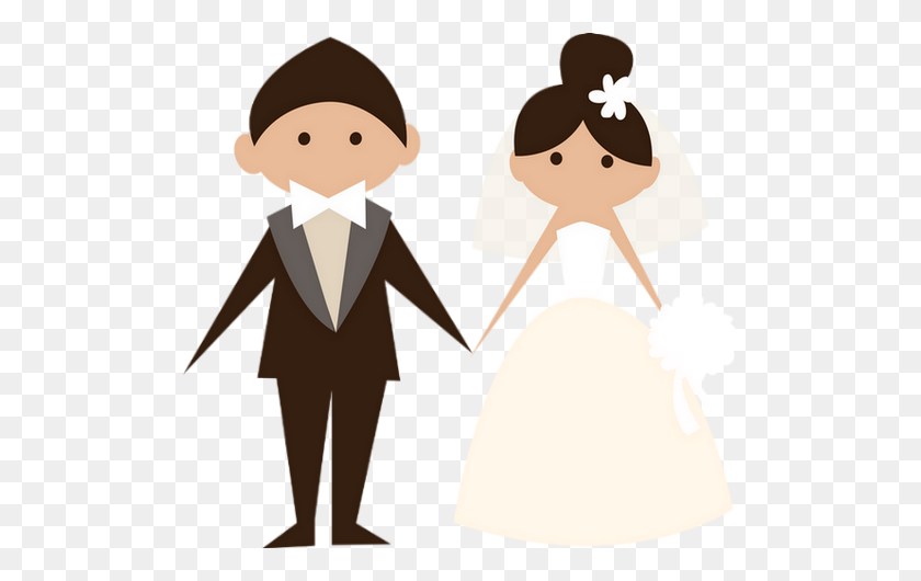 505x470 Married - Just Married Clipart