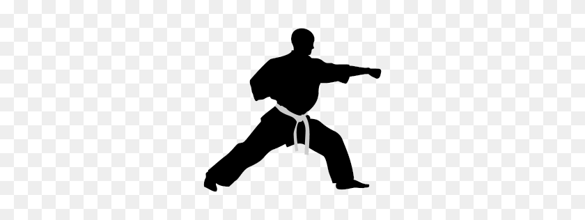 256x256 Símbolo De Imágenes Prediseñadas De Artes Marciales - Imágenes Prediseñadas De Chica Karate