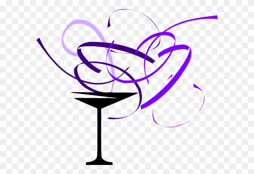 600x516 Martini Clipart Purple Cocktail - Sloth Clipart Free