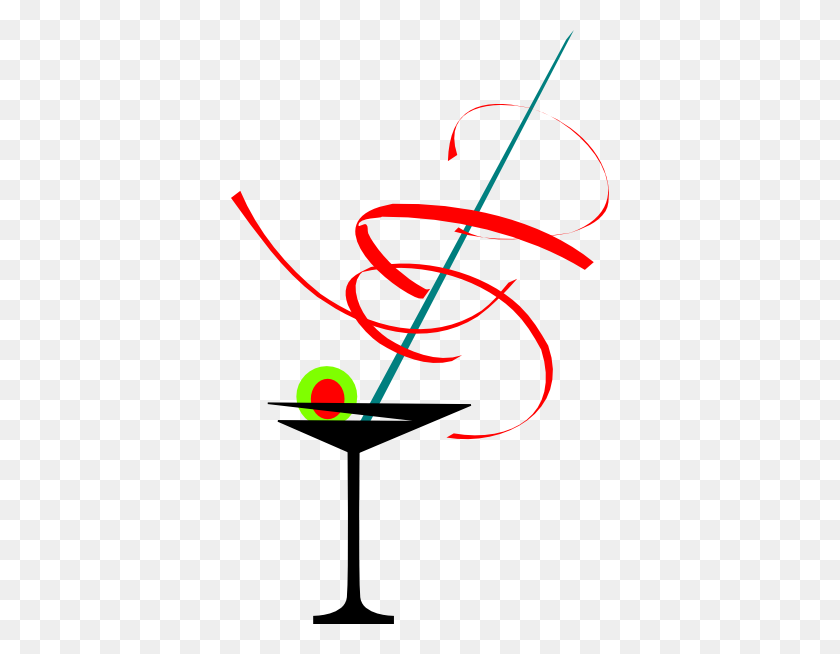 378x594 Martini Glass Black And White, Free Martini Glass Clip Art - Margarita Glass Clipart
