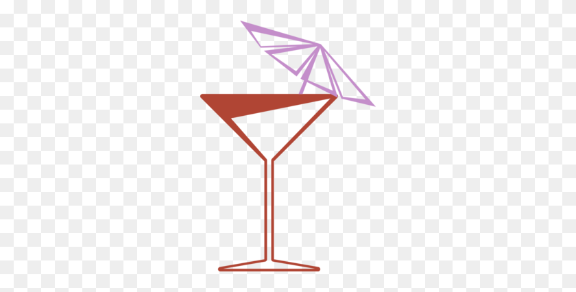 256x366 Martini Glass Clipart - Martini PNG