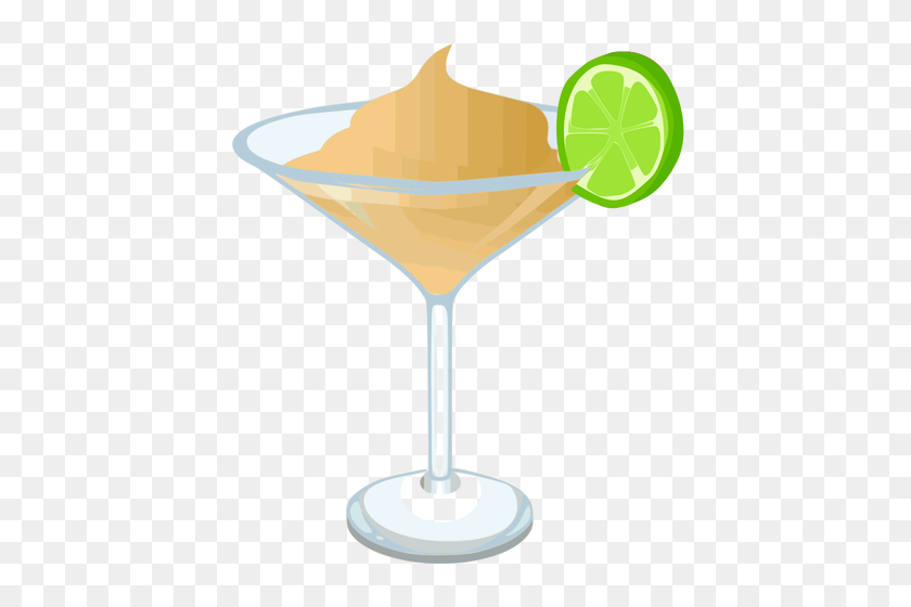 450x500 Martini With Lime Slice Vector Graphics - Margarita Glass Clipart