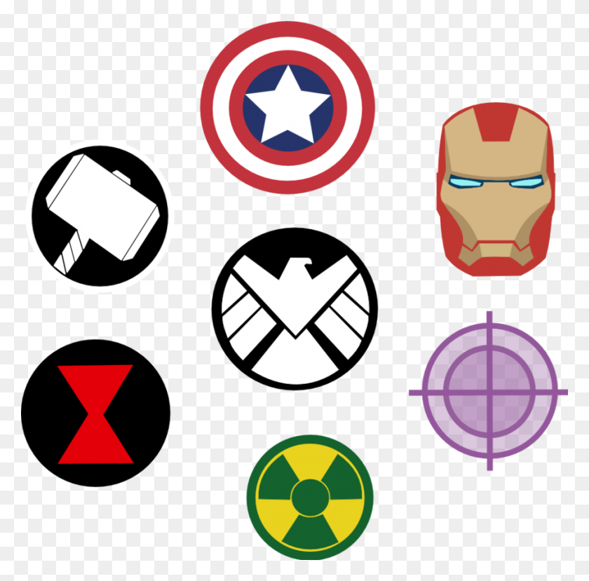900x888 Marvel Avengers Symbols - Infinity Gauntlet Clipart