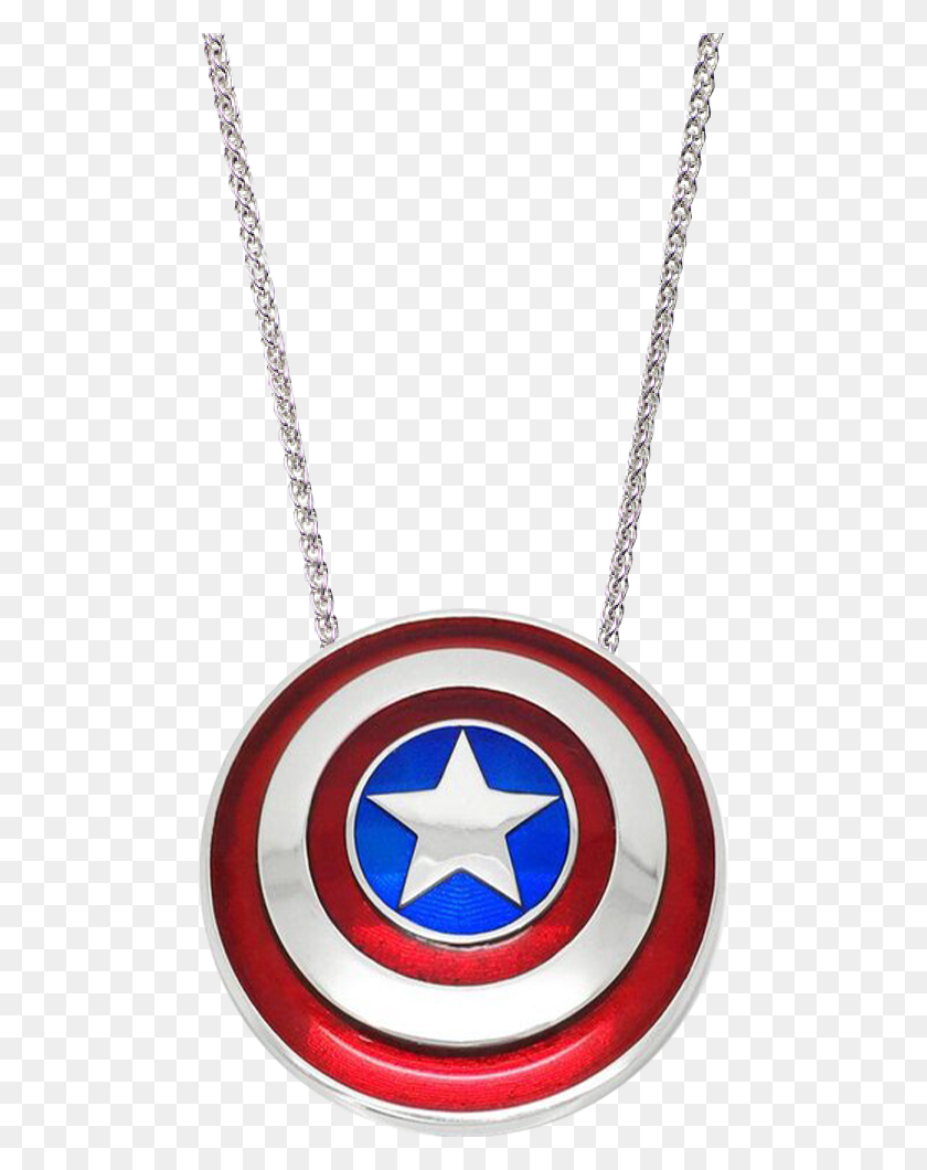 480x1000 Marvel Capitán América Escudo Collar - Capitán América Escudo Png