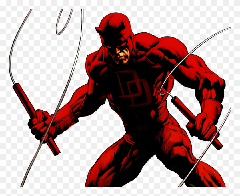 832x668 Marvel Daredevil Clipart - Superhero Silhouette Clip Art