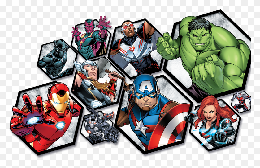1091x679 Marvel Super Heroes - Marvel PNG