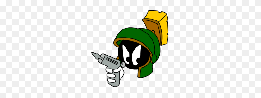 256x256 Marvin Martian Angry With Gun Icon Looney Tunes Iconset Sykonist - Angry Pepe PNG