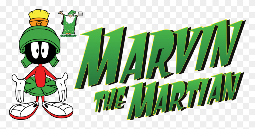 1000x469 Marvin The Martian And Logo - Marvin The Martian PNG