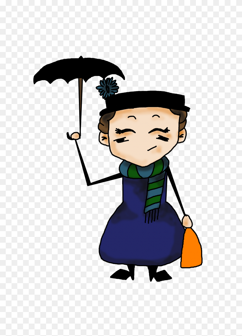 2480x3508 Mary Poppins Emily Butler Illustration - Mary Poppins PNG