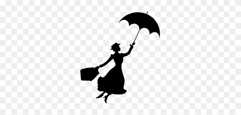 298x341 Mary Poppins Stencil Disney Silhouettes, Silhouettes - Disney Castle Clipart Black And White