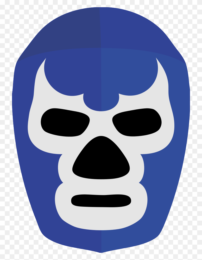 740x1024 Mascara Blue Demon - Mascara PNG